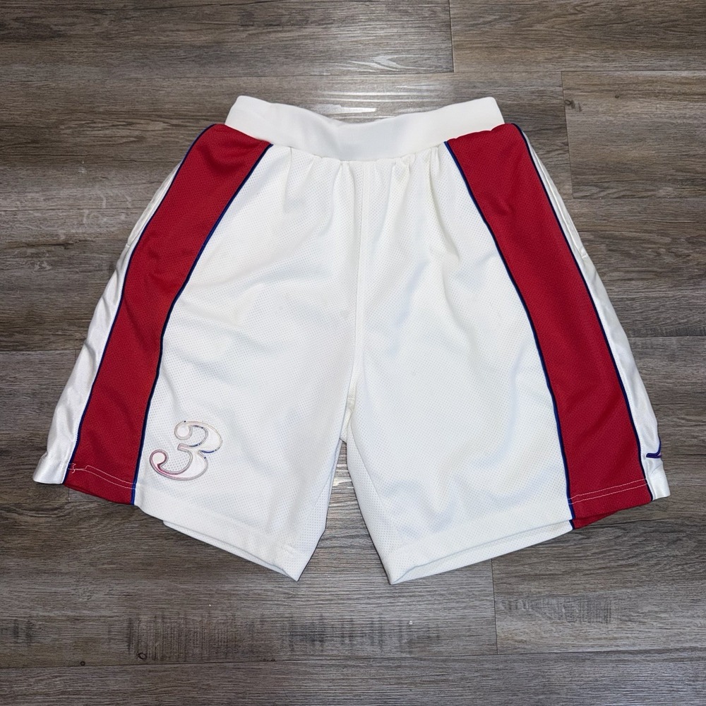 VTG Y2K Reebok Allen Iverson I3 White Basketball Shorts Mens Medium "The Answer"